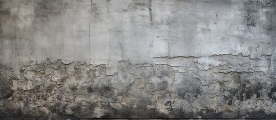 Obraz premium An aged cement wall provides a textured background for design elements with copy space image