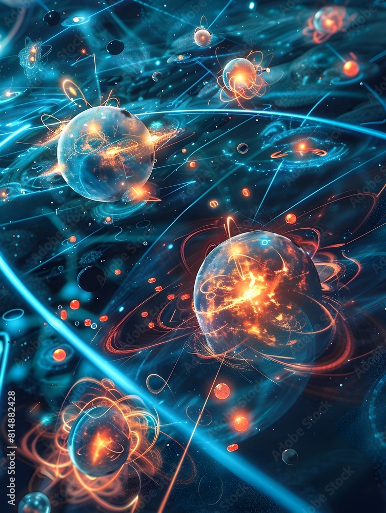 Aufkleber visualizing electron affinity and ionization energy in the atomic realm