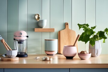 Modern Scandinavian Kitchen with Urban View