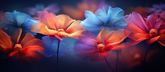 Copy space image of abstract flowers creating a background that allows you to add your own text