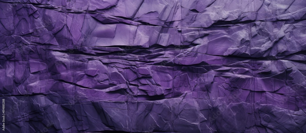 Poster highly detailed textured slate background in a vivid purple with ample copy space for images
