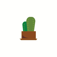 House plant in pots. cactus Vector