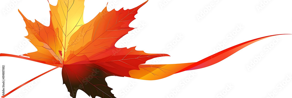 Poster vector maple leaf on a isolated background