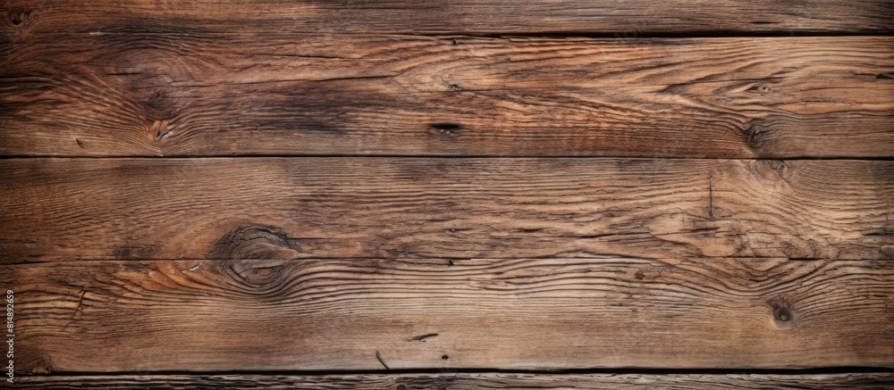 Poster a rustic wooden surface with a weathered and organic pattern serves as a captivating backdrop for a 