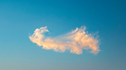 A cloud in the sky with a white cloud.