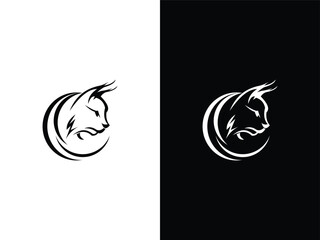 lynx cat logo design vector icon template  © nurazizahku94