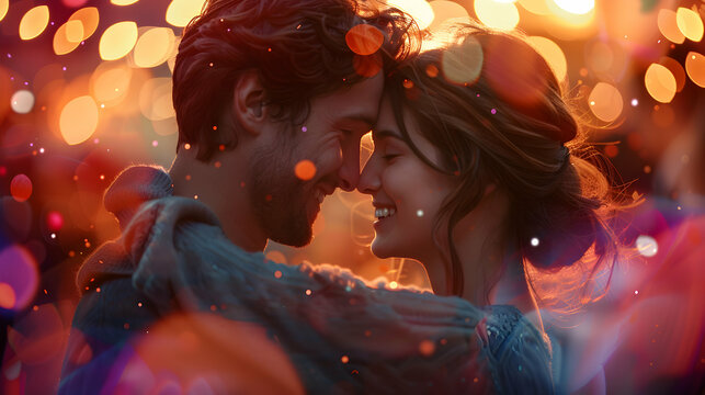 Couple with Hearing Impairment Dancing at Lively Party: Love, Joy, and Inclusion