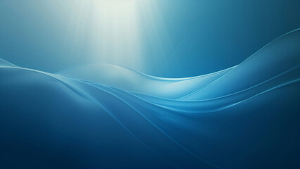 Ethereal Blue Waves Design with Light Ray Illumination, Perfect for Calming Wallpapers and Tranquil Backgrounds 8K Wallpaper High-resolution