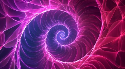  From the depths of the subconscious mind emerges a surreal spiral of neon pink and violet lines, evoking a sense of wonder and intrigue. Delve into the mysteries of this abstract illusion.