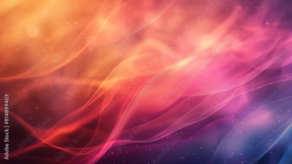 Poster transcendent waves of light and color: a vibrant abstract background with cosmic, bokeh lights for c