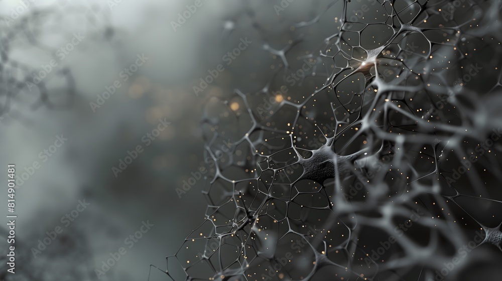 Poster deep learning applications in slate smoke landscapes: neural networks in a dark gray ambiance.