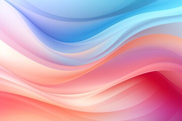 Pasteltoned gradient waves abstract background, soft and subtle, suitable for nursery room wallpapers or gentle fabric patterns
