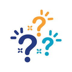 Illustration of exclamation and question mark in speech bubble, icon.