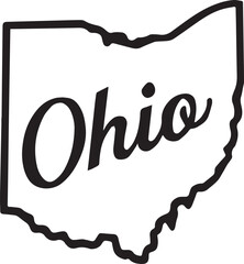 Ohio State Shape Vector