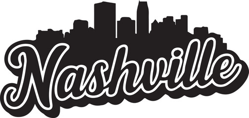 Nashville Skyline Silhouette