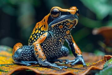 Red poison dart frog (Dendrobates tinctorius)