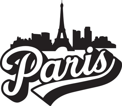 Paris Skyline Silhouette