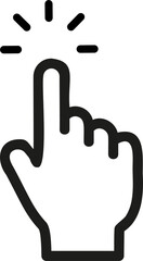Finger for graphic and web design vector icon Illustration.
