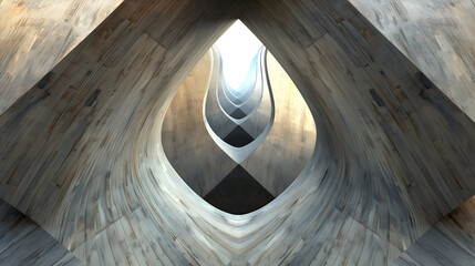 Symmetric VV Structure Basking in Art and Geometry: A Reinterpretation of Structural Design