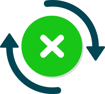 recommend clip art: Checkmark and check icon. approve or deny line art vector color icon for apps and websites and ui ux.