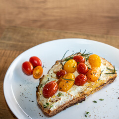 bruschetta with tomatoes