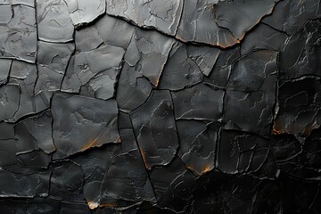 Digital image of black abstract wall background, high quality, high resolution