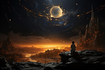 Spectator of the cosmic wonders.