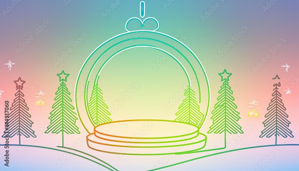 Poster display product podium and element merry christmas to display product or podium empty to display pro