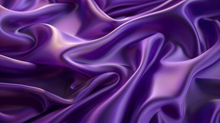 Obraz premium Purple silk fabric with pleats and folds.