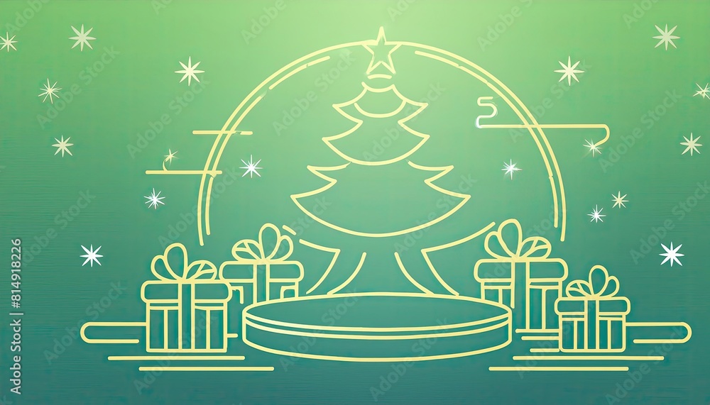 Poster display product podium and element merry christmas to display product or podium empty to display pro