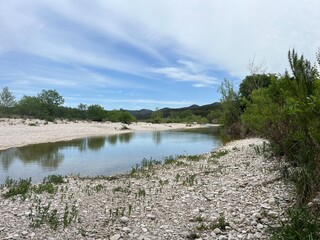 Obraz premium Nueces River in Barksdale Texas