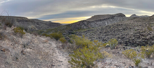 Winter morning in Big Bend Ranch State Park, Texas