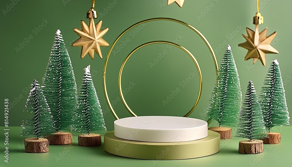 Poster display product podium and element merry christmas to display product or podium empty to display pro