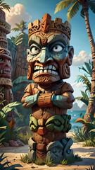 Obraz premium Tiki Totem