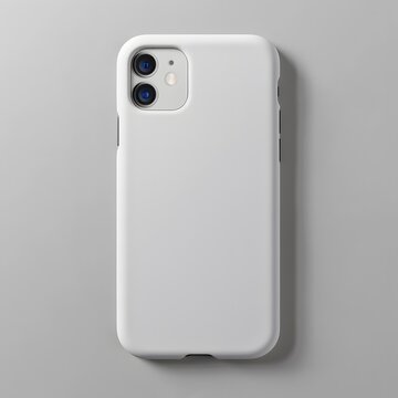 A blank white phone case mockup