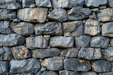 Stone wall with broken stones texture, high quality, high resolution