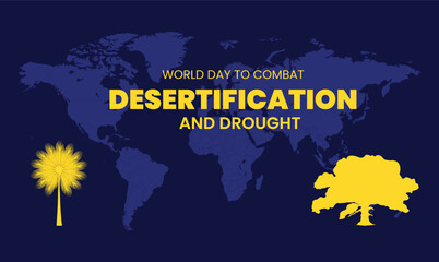 Obraz premium PrintWorld Day to Combat Desertification and Drought