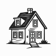 sketch of a house