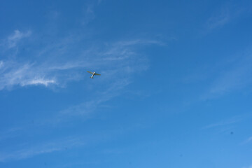 airplane flying over the sky