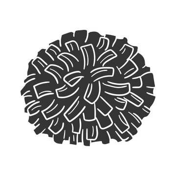 recommend clip art: Pop Pom Icon Silhouette Illustration. Cheerleaders Vector Graphic Pictogram Symbol Clip Art. Doodle Sketch Black Sign.