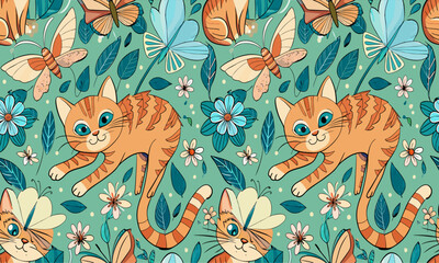 pattern with funny animals