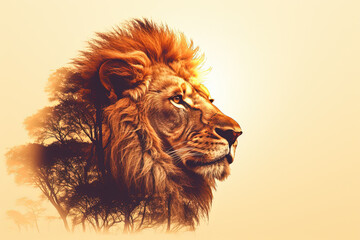 King of the jungle. Mighty lion.