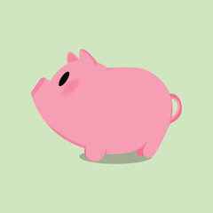 piggy bank with money