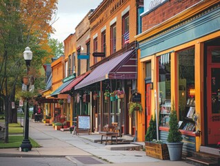 Variety in types of small businesses.