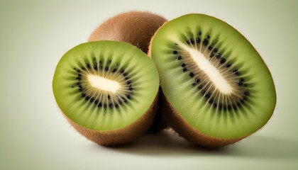 A kiwi fruit icon with brown skin and green flesh upscaled_8