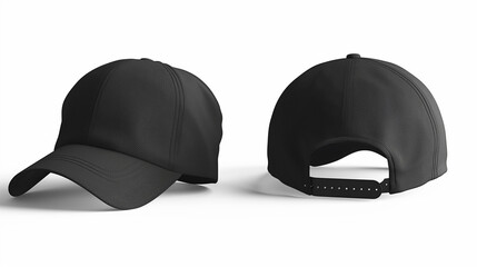 Two Black Baseball Caps