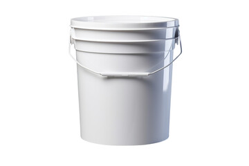 White matte paint paint bucket mockup