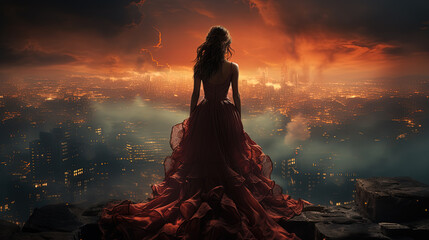 Lady of the fallen city.