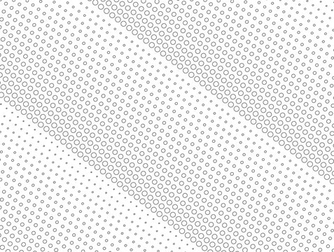 Fundo halftone contornado na diagonal