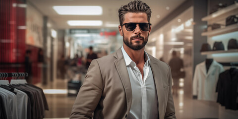 Man model on sale background.